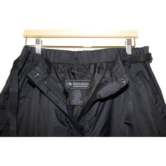 WETSKINS Waterproof Nylon Rain & Ski Pants in Black (XL) - Picture 3 of 6